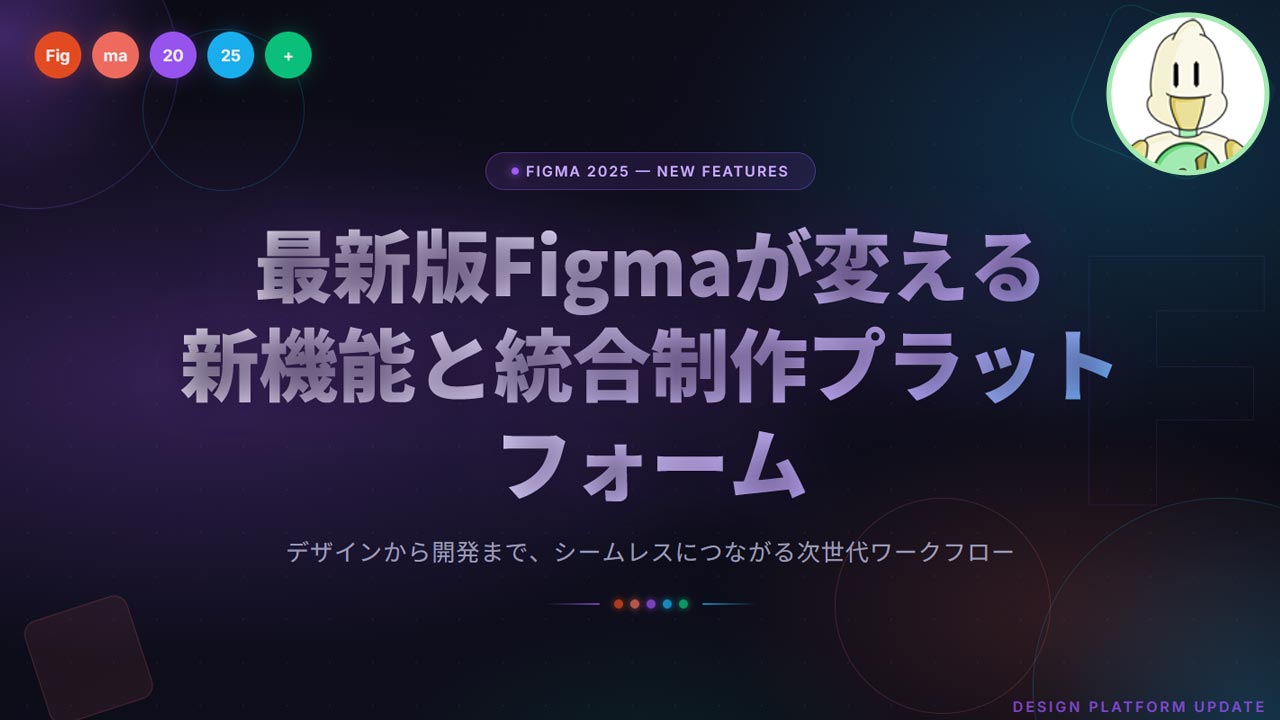 最新版Figmaが変える新機能と統合制作プラットフォームのイメージ